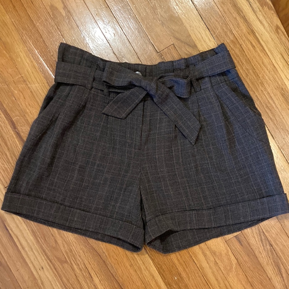 Plaid Dress Shorts w/ Matching Belt